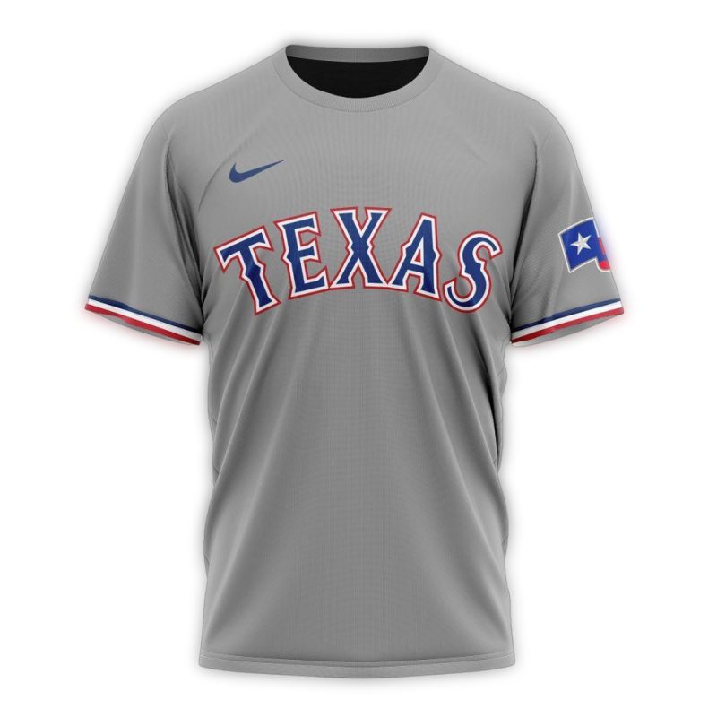 Personalized Texas Rangers Road Kits 2024 AOP T Shirt 1