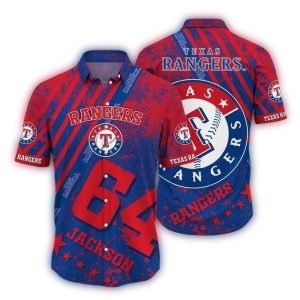 Custom Texas Rangers Star Hawaiian Shirt For Fans