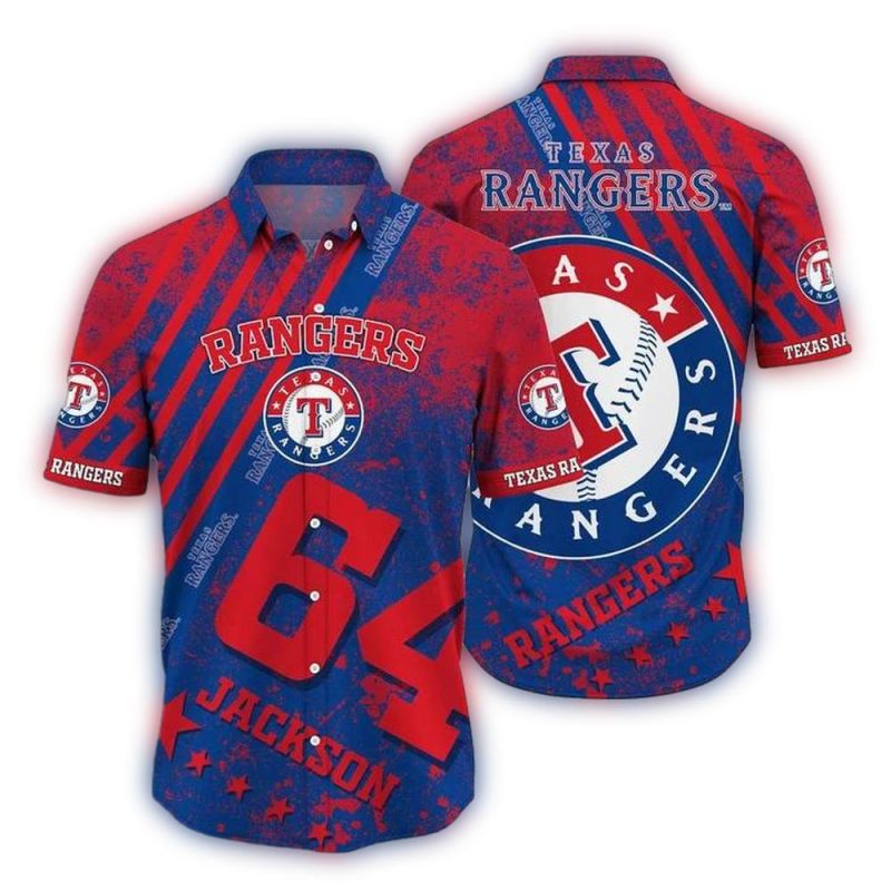 Personalized Texas Rangers Star Hawaiian Shirt 1