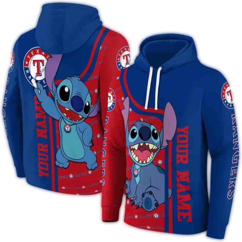 Personalized Texas Rangers Stitch AOP Hoodie 1