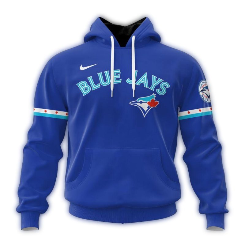 Personalized Toronto Blue Jays Alternate Blue AOP Hoodie 1
