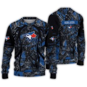 Personalized Toronto Blue Jays Antlers Pattern Ugly Sweater