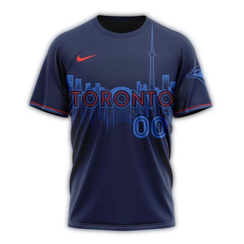 Personalized Toronto Blue Jays City 2024 Connect AOP T Shirt 1