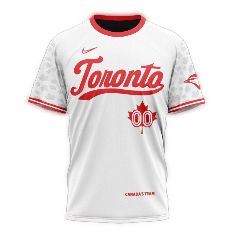 Personalized Toronto Blue Jays City Connect White AOP T Shirt 1