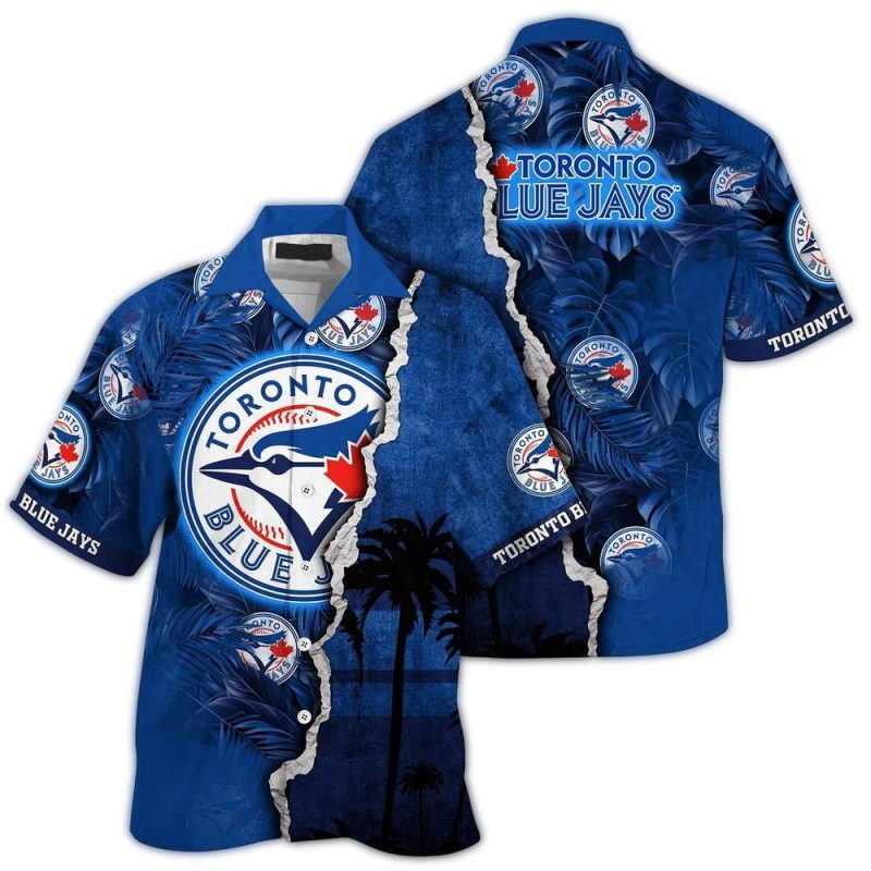 Personalized Toronto Blue Jays Coconut Tropical Hawaiian Shirt 1