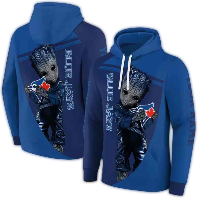 Personalized Toronto Blue Jays Groot AOP Hoodie 1