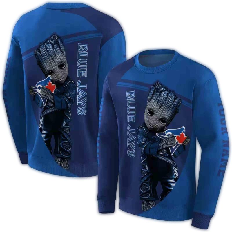 Personalized Toronto Blue Jays Groot AOP Sweatshirt 1