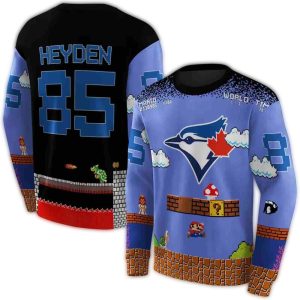 Personalized Toronto Blue Jays Mario All Over Print Sweatshirt