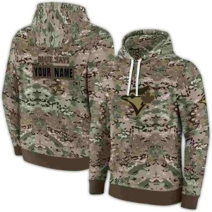 Custom Toronto Blue Jays Military Style All-Over Print Hoodie