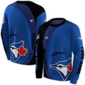 Personalized Toronto Blue Jays Minimalist All Over Print Sweatshirt