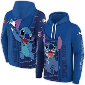 Custom Toronto Blue Jays All-Over Print Hoodie For Fans