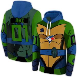Custom Toronto Blue Jays Superhero Armor All-Over Print Hoodie
