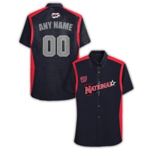 Personalized Washington Nationals Hawaiian Shirt - Coastal Breeze Style