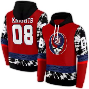 Custom Washington Nationals Grateful Vibes All-Over Print Hoodie