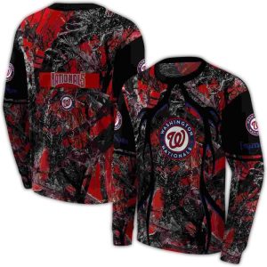 Custom Washington Nationals Hunting Theme All-Over Print Hoodie