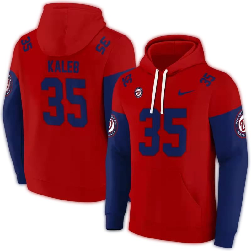 Personalized Washington Nationals Minimal All over Print Hoodie 1