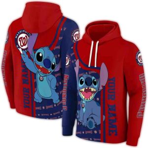 Custom Washington Nationals All-Over Print Hoodie For Fans