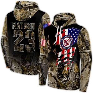 Custom Washington Nationals Tree Camo All-Over Print Hoodie For Fans