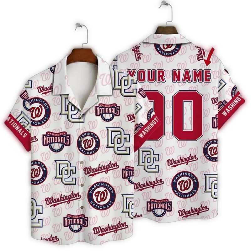 Personalized Washington Nationals Tropic Heat Hawaiian Shirt 1