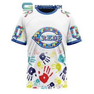 Personalized Autism Awareness Cincinnati Reds All-Over Print T-Shirt