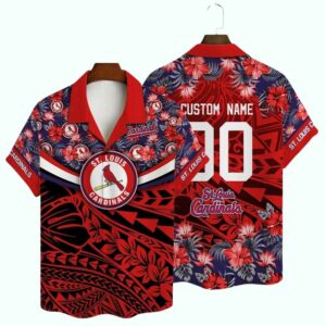 Personalized Floral Tribal Hawaiian Shirt – Custom Summer Aloha Shirt