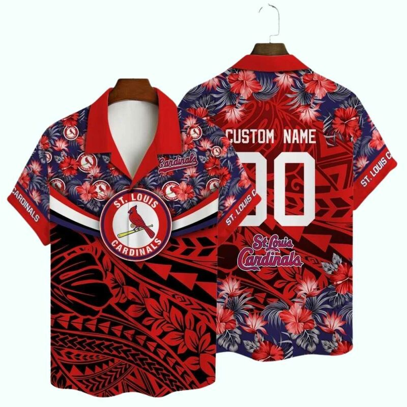 Personalized Floral Tribal Hawaiian Shirt – Custom Summer Aloha Shirt