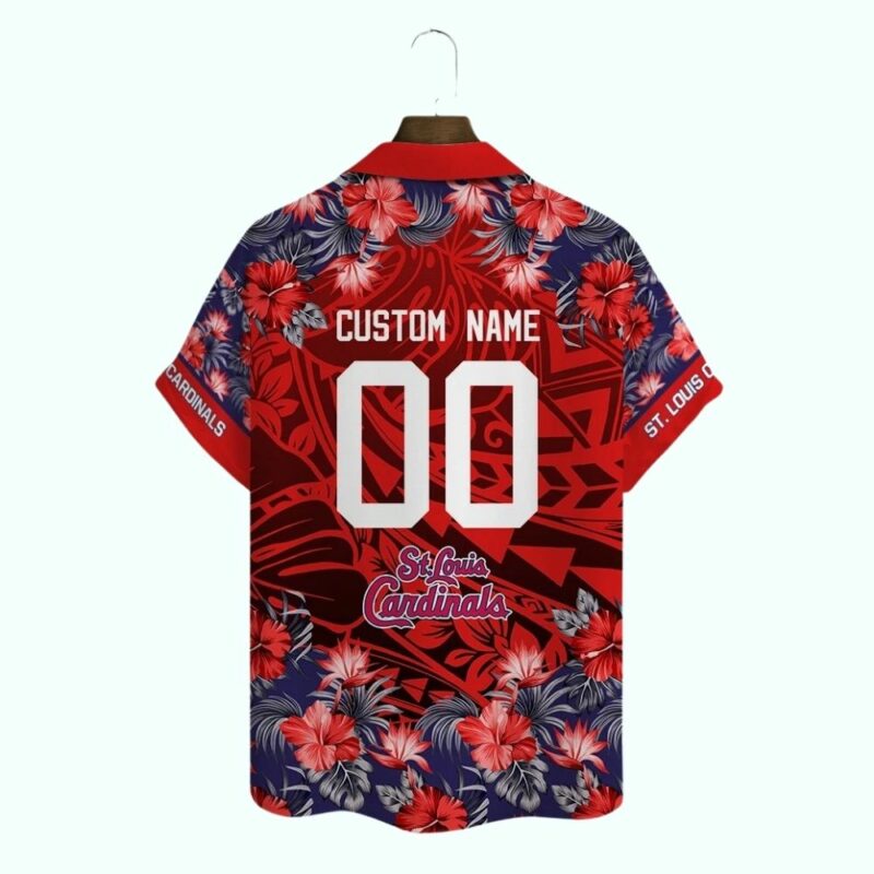 Personalized Floral Tribal Hawaiian Shirt – Custom Summer Aloha Shirt - Image 3