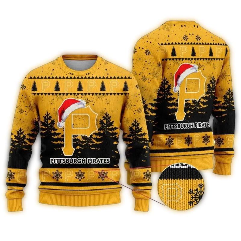 Personalized Pittsburgh Pirates Logo Ugly Sweater - Christmas Sweatshirt