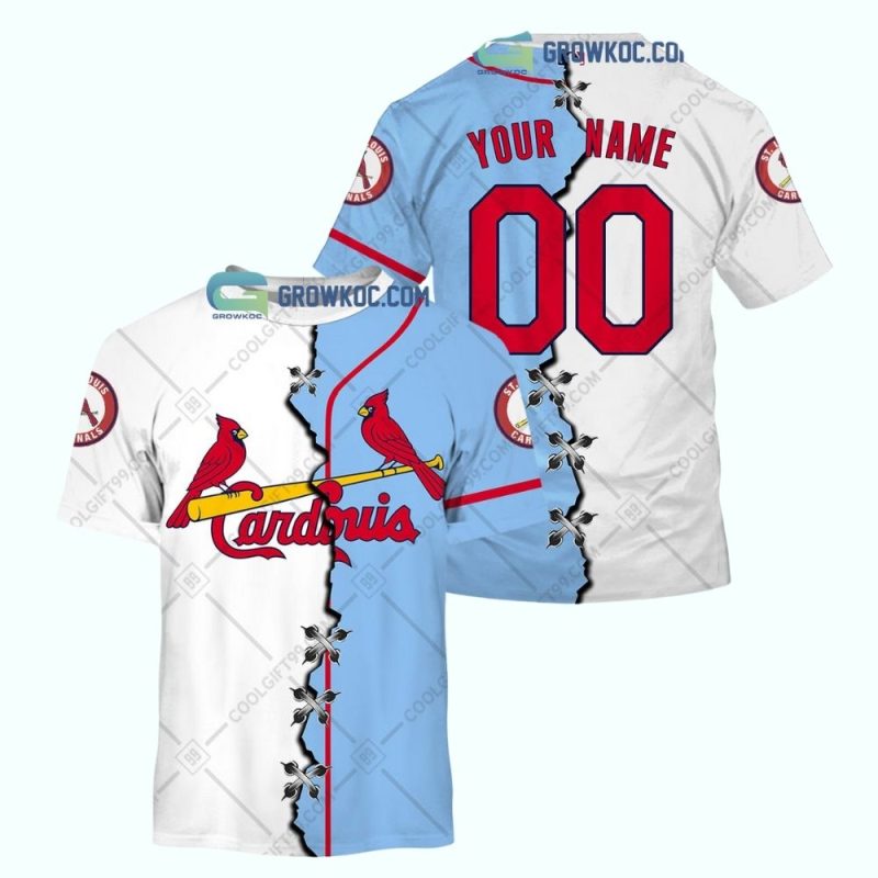 Custom St Louis Cardinals All-Over Print T-Shirt with Personalized Number - Image 3