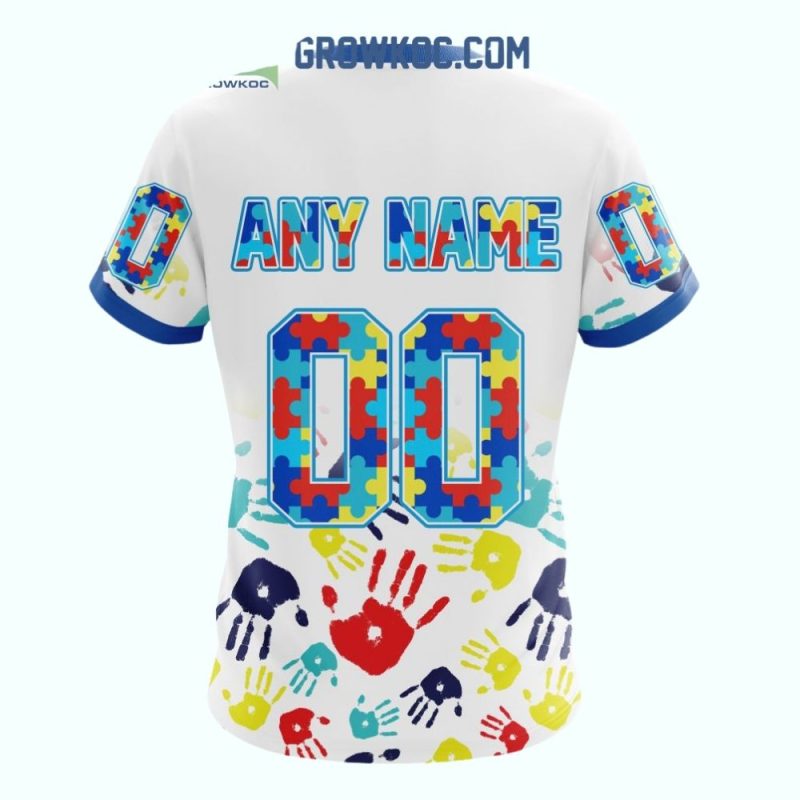 Personalized St Louis Cardinals Autism Awareness All-Over Print T-Shirt - Image 2