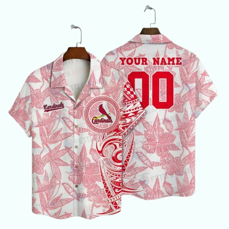 Personalized St Louis Cardinals Tribal Bloom Hawaiian Shirt – Unisex Graphic Tee