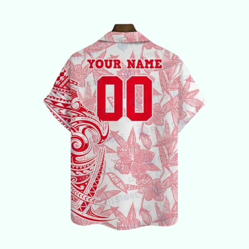 Personalized St Louis Cardinals Tribal Bloom Hawaiian Shirt – Unisex Graphic Tee - Image 3