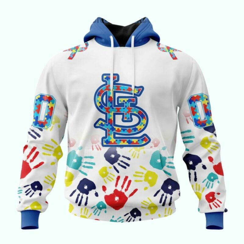 St. Louis Cardinals Autism Awareness Graphic Hoodie – Personalized Unisex Sweatshirt
