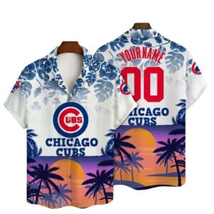 Personalized and number chicago cubs sunset coconut tropical hawaiian shirt 1.jpg