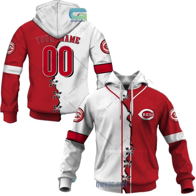 Personalized and number cincinnati reds 3 All Over Print Hoodie