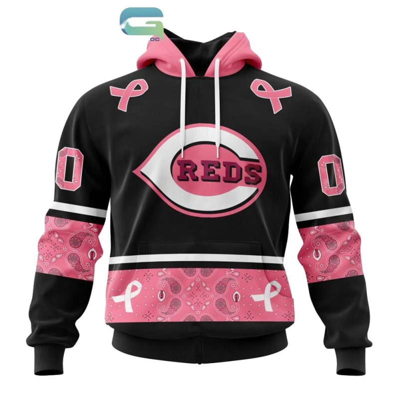 Personalized and number cincinnati reds in october we wear pink breast cancer 1