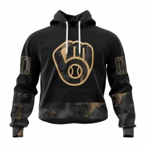 Personalized and number milwaukee brewers armed forces day black 3d hoodie 1.jpg