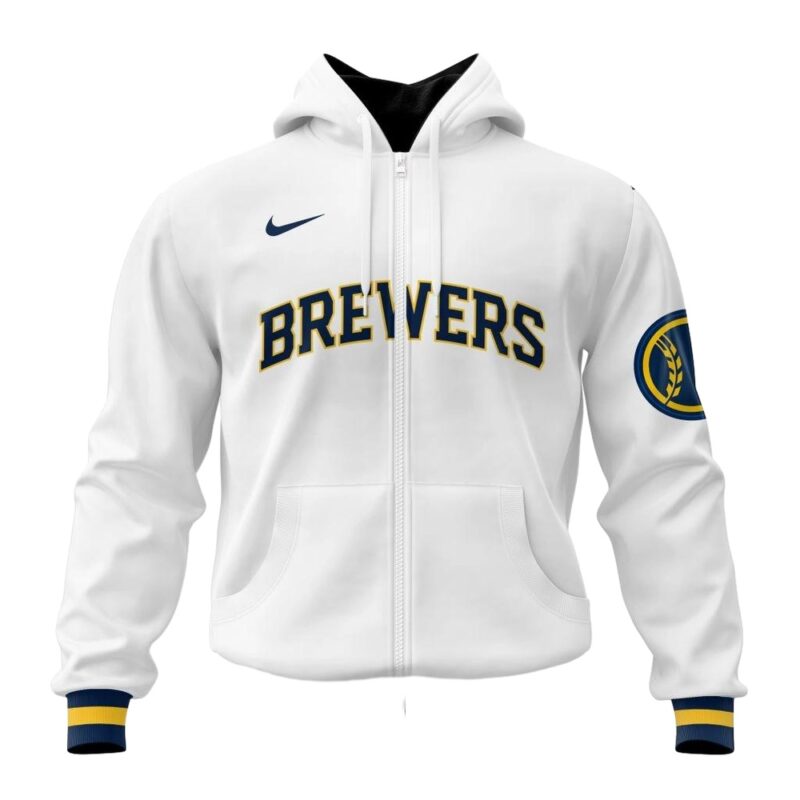 Personalized and number milwaukee brewers baseball white 3d hoodie 2.jpg