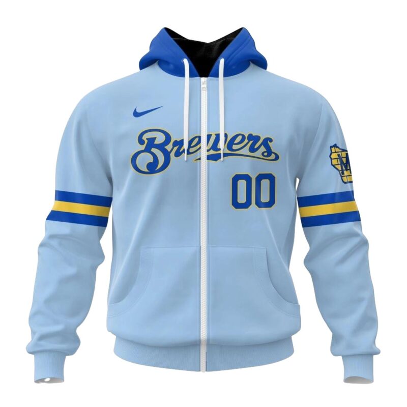 Personalized and number milwaukee brewers blue 3d hoodie 2.jpg