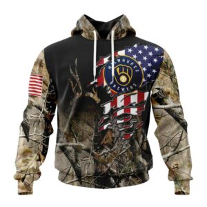 Personalized and number milwaukee brewers camo realtree hunting 3d hoodie 1.jpg