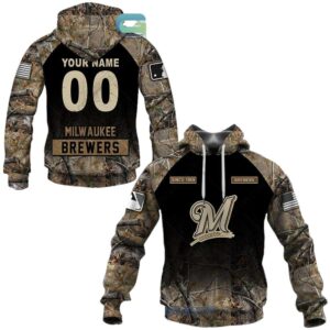Personalized and number milwaukee brewers hunting camouflage 3d hoodie 1.jpg
