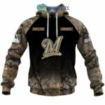 Personalized and number milwaukee brewers hunting camouflage 3d hoodie 2.jpg