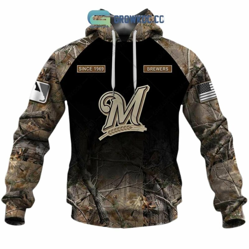 Personalized and number milwaukee brewers hunting camouflage 3d hoodie 2.jpg