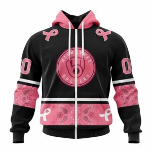 Personalized and number milwaukee brewers in october we wear pink breast cancer 3d hoodie 1.jpg