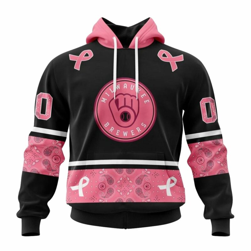 Personalized and number milwaukee brewers in october we wear pink breast cancer 3d hoodie 2.jpg