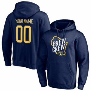 Personalized and number milwaukee brewers navy logo 3d hoodie 1.jpg