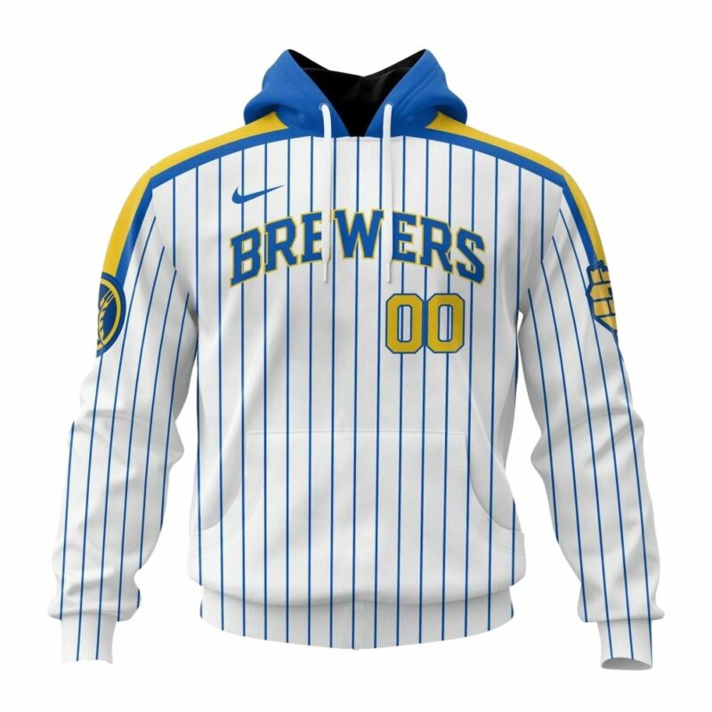Personalized and number milwaukee brewers stripes white and blue 3d hoodie 1.jpg