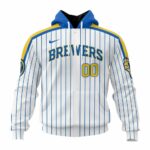 Personalized and number milwaukee brewers stripes white and blue 3d hoodie 2.jpg