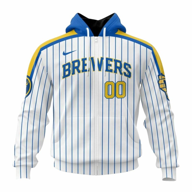 Personalized and number milwaukee brewers stripes white and blue 3d hoodie 2.jpg