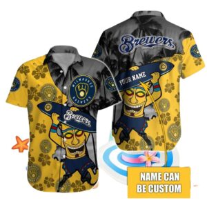 Personalized milwaukee brewers tiki surf tropical hawaiian shirt 1.jpg